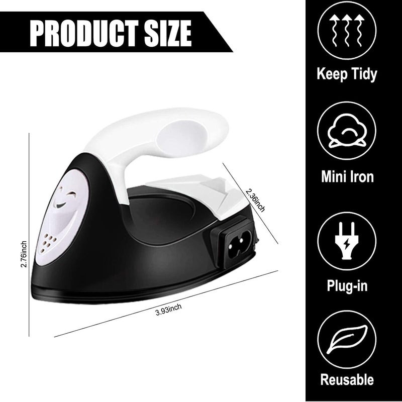 Sagsro Mini Craft Iron Mini Iron Press,Mini Heat Press Machine for T Shirts Shoes and Hats Small Heat Transfer Vinyl Projects,Portable Travel Irons Mini Heat Press Crafting Craft Clothes - Image 2